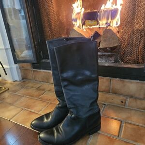 Robert Clergerie France Black Leather Boots Size 7.5